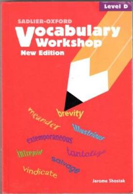 Vocabulary Workshop: Level D - Paperback By Shostak, Jerome - GOOD