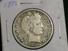 1898 better Barber Quarter        -     COMBINED SHIPPING    (AD7-2)