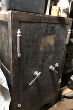 ANTIQUE IRON HALL'S SAFE & LOCK CO. LARGE SAFE - Buyer Responsible for Pickup