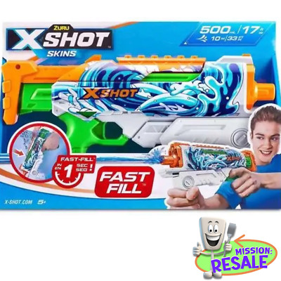NEW X-Shot HYPERLOAD  Water Fast-Fill Skins Pump Action Water Blaster