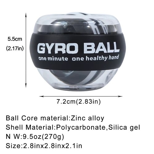 Self-Starting Wrist Gyro Ball Power Trainer Wrist Strengthening Device UK - Picture 2 of 6
