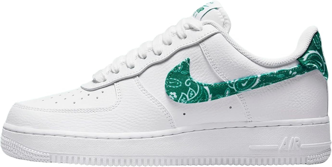 Женские кроссовки Nike Air Force 1 07 ESS White/Малахитово-белый-Белый (DH4406 102)