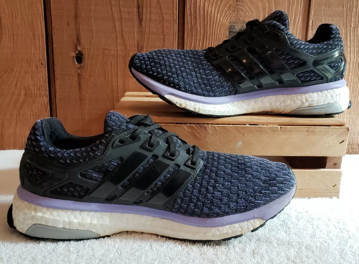 Adidas Boost Running Shoes Black/Grape Men 8.5 | eBay