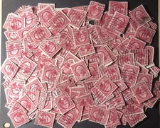 Postage Stamps For Crafting  US Used 1932 2c Car Rose Wash.Bicentennial 200pcs.