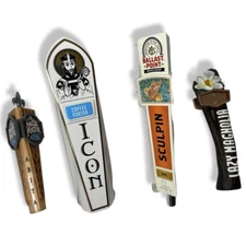 Beer Tap Handle Lot of 4 Saint Arnold Lazy Magnolia Ballast Point Abita Craft