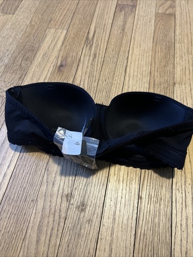 NATORI 774070 TRULY SMOOTH SMOOTHING STRAPLESS CONTOUR BRA BLACK 36B Nwt - Picture 3 of 4