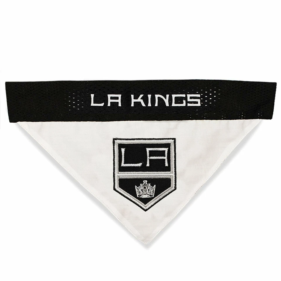 PETS FIRST NHL LA Los Angeles KINGS REVERSIBLE PET BANDANA (2 SIZES)
