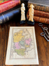 DENMARK WITH HOLSTEIN 1834 Original Map. Excellent condition + sheet w/ cities.+