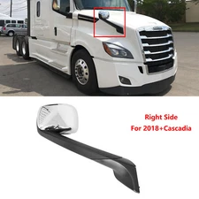 Chrome Hood Mirror For Freightliner Cascadia 2018-2023 Right Passenger Side