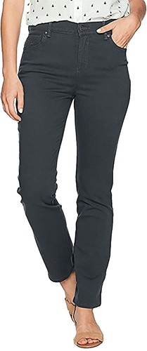 Gloria Vanderbilt Women's Classic Amanda High Rise Tapered Jean 14 short COFFEE - Picture 4 of 4