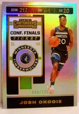 JOSH OKOGIE #52 /125 CONF. FINALS TICKET PANINI CONTENDERS BASKETBALL 2019-20