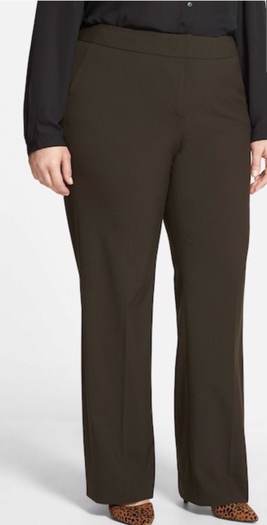 plus size brown dress pants Sejour Curvy Fit In 24W Petite, Retail $88 One Size Sportmax Spxara Mini Dress Size:XXL(6yrs) but the effects of