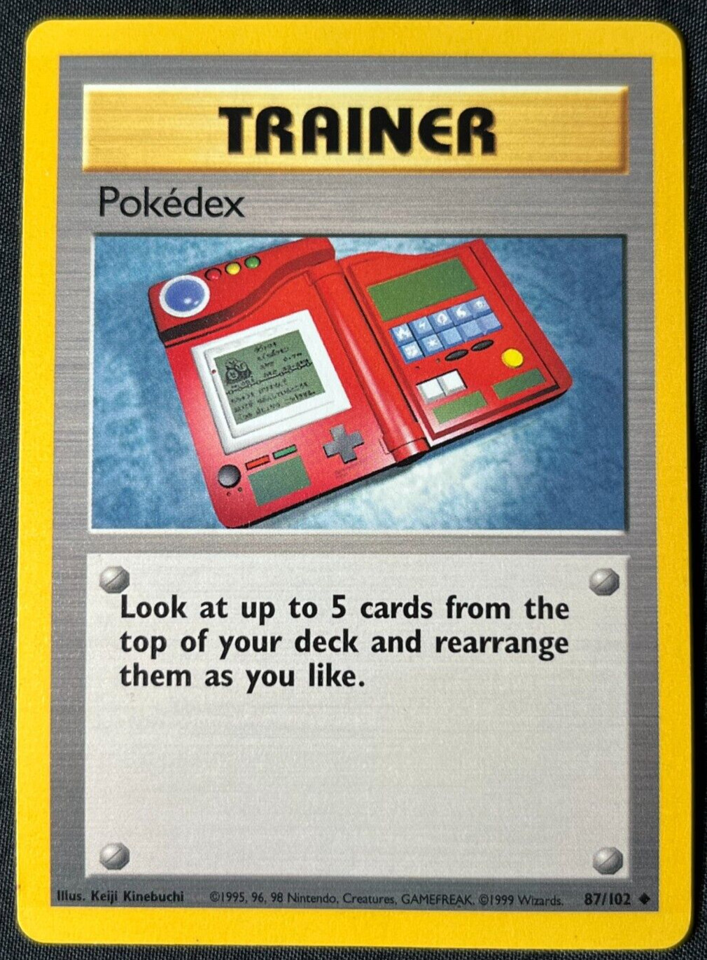 Pokémon TCG 1999 Pokedex 87/102 Base Set WotC Near Mint NM