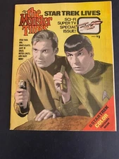 THE MONSTER TIMES #1 1973 GREAT CAPTAIN.KIRK & DRSPOCK STAR TREK COVER 9.4 NM