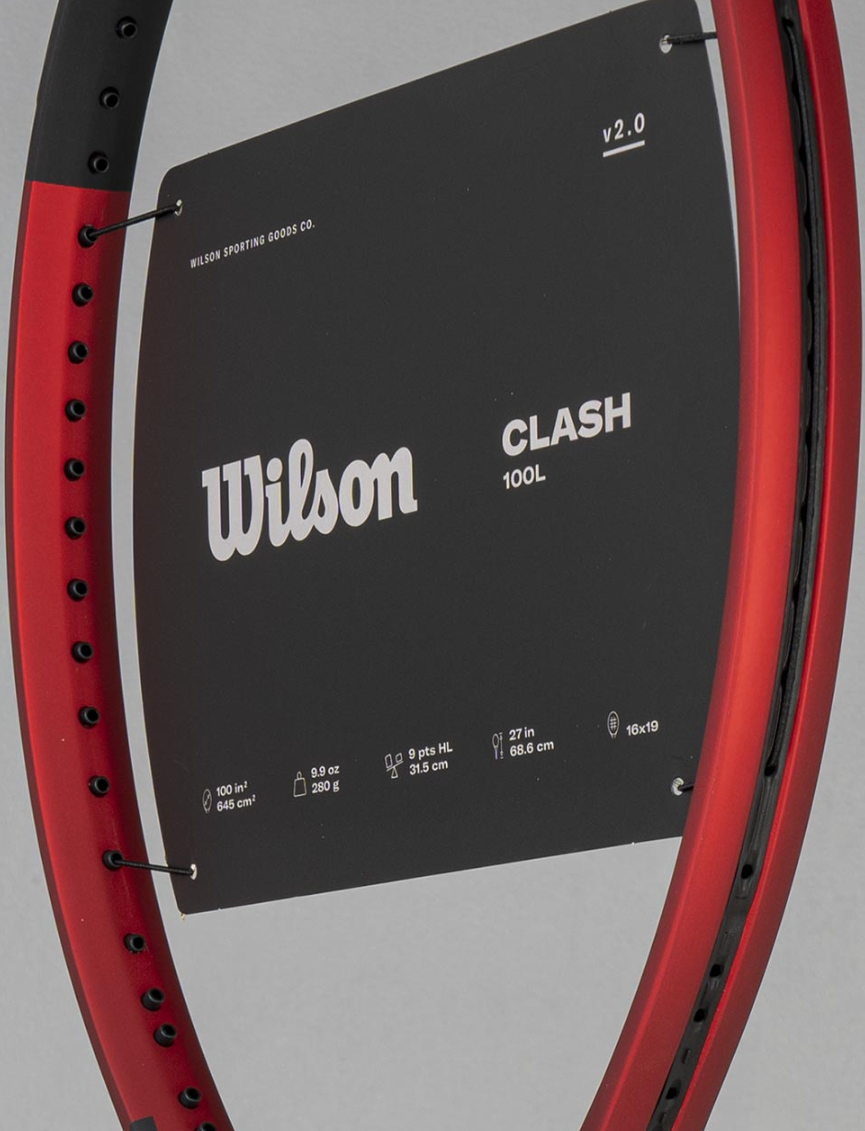 Wilson Clash 100L V2.0 Tennis Racket Racquet 100sq 280g 16x19 G2