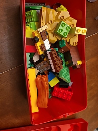 INCOMPLETE LEGO Factory Large Red Brick Box UNKNOWN CONTENTS Extra Parts Acc - Picture 7 of 8
