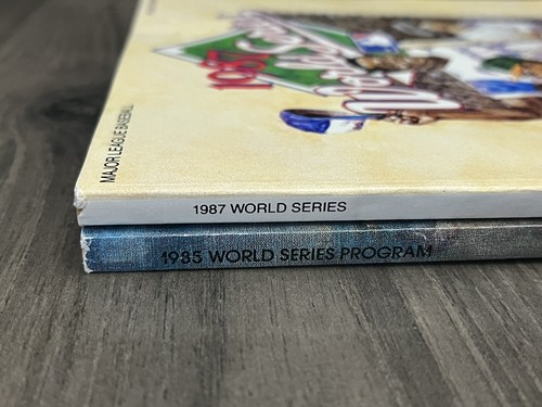 Lot 2 1980s World Series Programs 1985 1987 MLB Baseball 80s Book Magazine - Picture 17 of 19