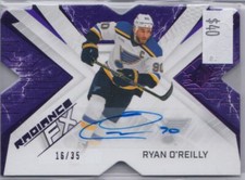 2022-23 SPx Radiance FX Purple Autographs Ryan O'Reilly Auto 16/35 St. Louis