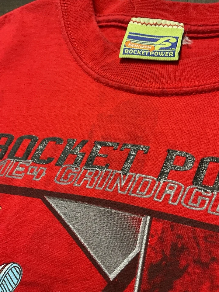 Vintage Rocket Power T Shirt Sz YL Fits S Nickelodeon Skater BMX Cartoon Y2K - Image 4 of 4