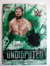 WWE Curtis Axel 2018 Topps Undisputed Green Shirt Relic Card SN 31 of 50