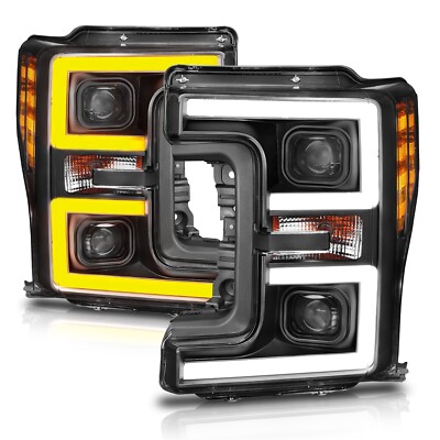 Für Ford F250 F350 F450 Anzo Scheinwerfer Neon Tube LED black 17 - 19 2017 2019
