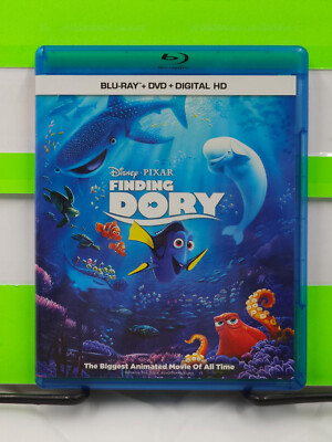 FINDING DORY DISNEY PIXAR ELLEN DEGENERES ALBERT BROOKS 3-DISC DVD & BLU RAY