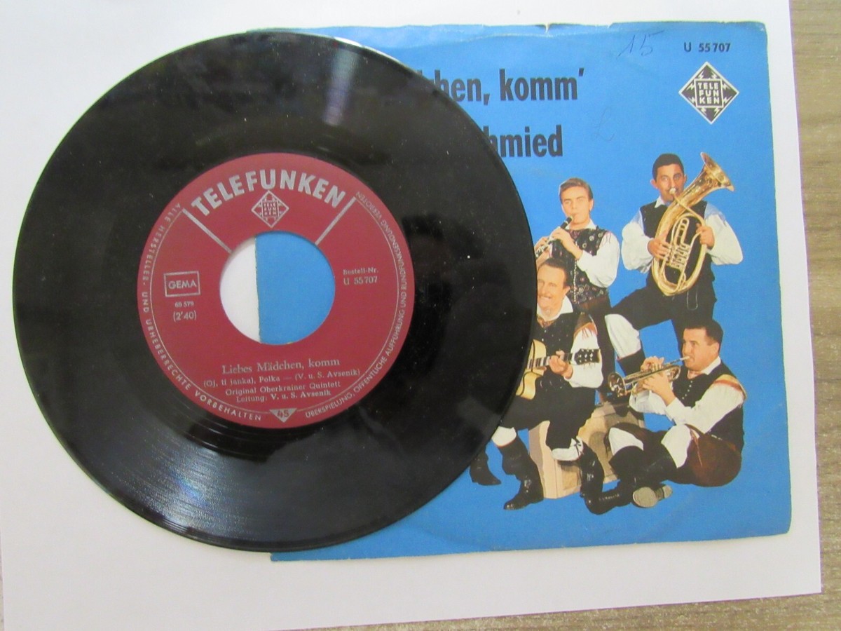 Old 45 RPM German Record - Telefunken U 55 707 - Original