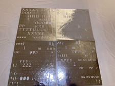 Creative Memories Silver ABC 123 Stickers Number Alphabet 2 Partial Set Platinum