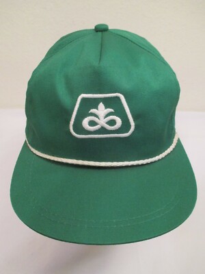 Retro Vintage Style Farmer Pioneer Seed Patch Flat Bill Trucker Cap Hat Mesh 80s Vintage Pioneer Seeds Logo Patch on a Richardson 112 Trucker  main image 4
