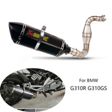For BMW G310R G310GS Exhaust System Motorcycle Header 51mm Muffler Pipe 470mm