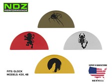 for Glock 43X 48 Grip Frame Plug Aluminum Black Laser Engraved Outdoors