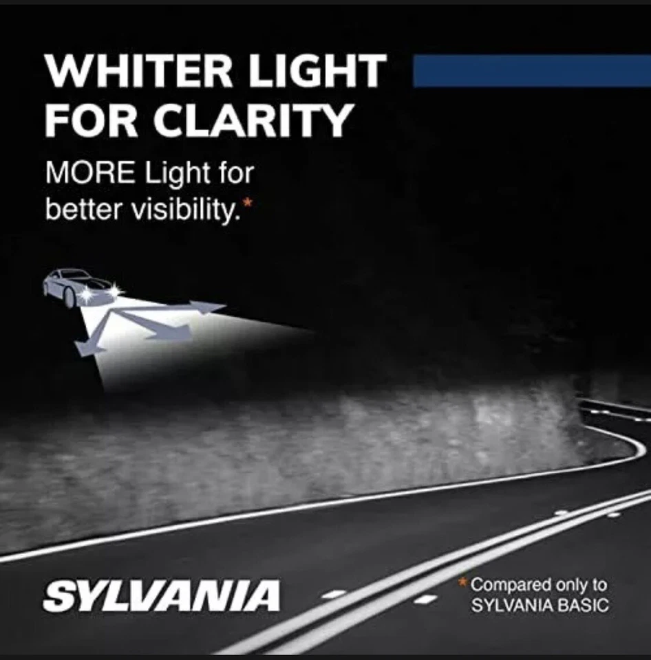 SYLVANIA H11 SilverStar High Performance Halogen Headlight Bulb Contains 2 Bu... - Image 3 of 4