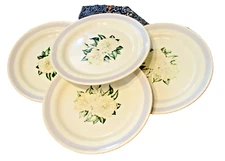 Homer Laughlin Nautilus Gardenia China Tableware Lot 3 USA 9 3/8" Dinner Plates