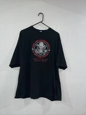 Alstyle Apparel Military T Shirt Homeland Security Mens 3XL Hot Leathers Black