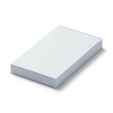 MUJI color memo pad, horizontal lines, 64 x 112 mm, blue