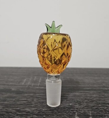 14MM Male Yellow Pineapple Hookah Water Pipe Bong Bowl USA Fast Free Ship 1pcs