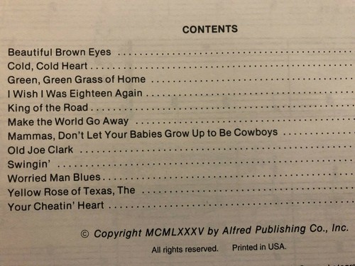 Alfred's Basic Adult Country Piano Book Level 1 piano method book - Picture 2 of 3