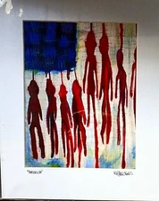 "America" 11x14 print Matted & signed by Nicolas Sanchez