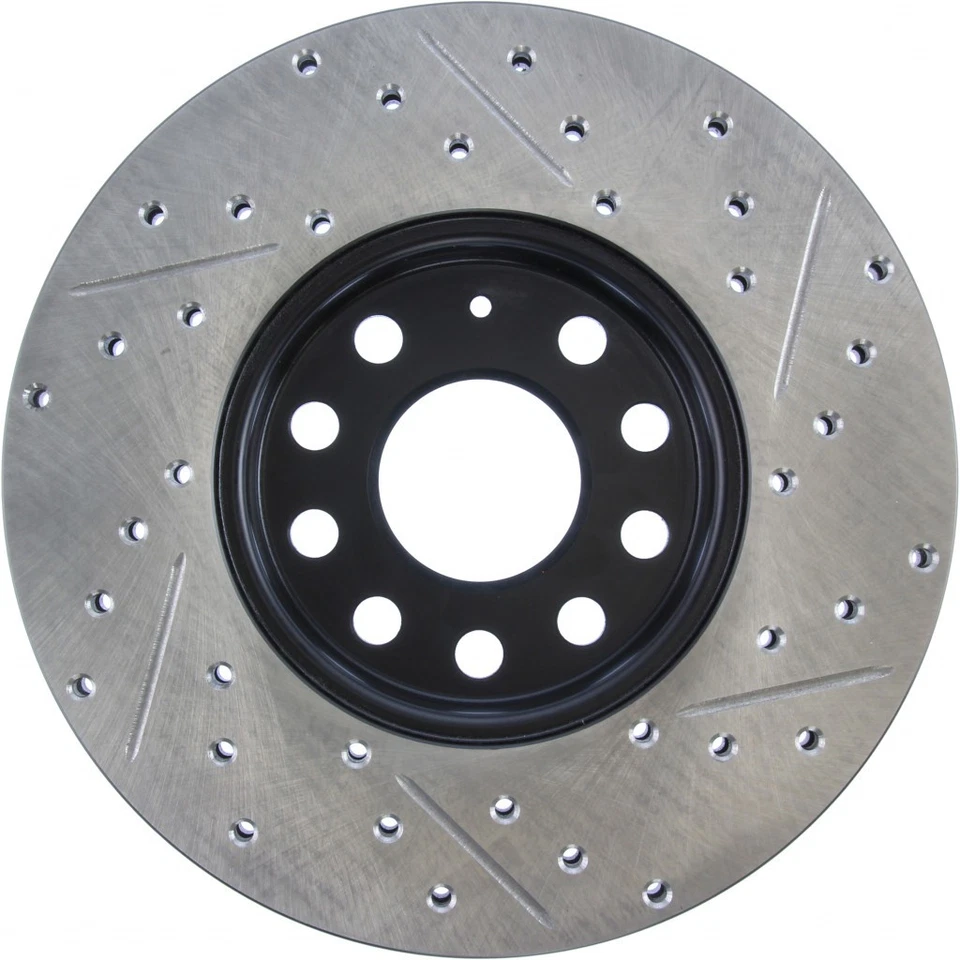 Спортивный тормозной ротор с прорезями и отверстиями StopTech для Volkswagen R32 2008 - Изображение 2 из 4
