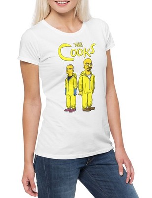 The Cooks Damen T-Shirt Walter Breaking White Ehrmantraut Bad Crystal Pinkman