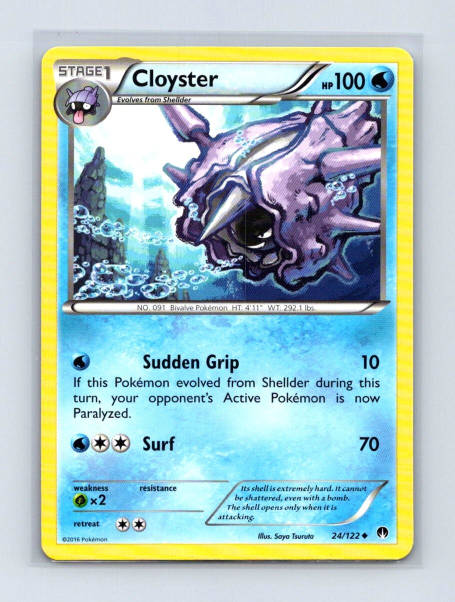 Cloyster 24/122 Uncommon BREAKpoint Pokemon Lightly Played
