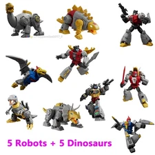 Blokees Transformers Galaxy Version Dinobot Grimlock Slag Snarl Swoop Sludge