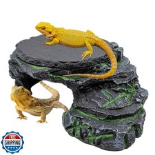 JWIZYOTR Bearded Dragon Basking Platform, Turtle Basking Platform Decorative