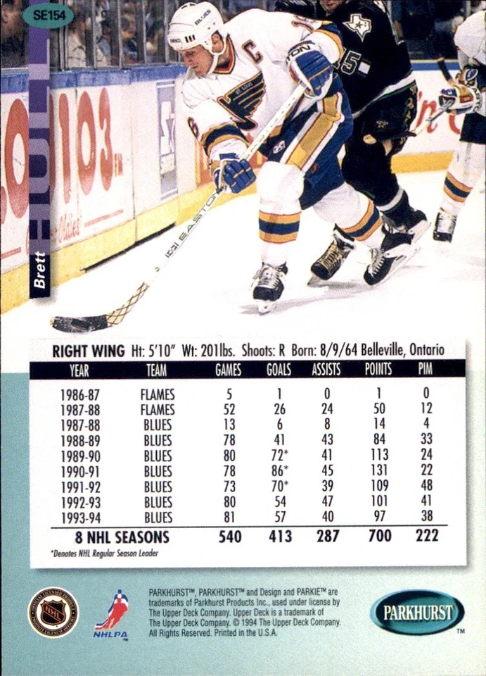 1994-95 Parkhurst SE RCs Stars 🥅YOU PICK🥅#SE151 - #SE269 Complete Your NHL Set - Image 2 of 4