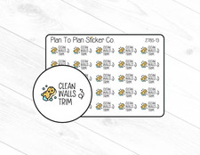 2785-13 Clean Walls Trim Planner Stickers.