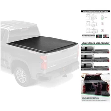 Heavy-Duty ETX Soft Roll-Up Tonneau Cover for 2019-2025 Trucks 5'10"