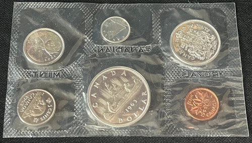 1963 Canada ~ Royal Canadian Mint 6-coin set ~ Proof-like ~ 1.1 troy oz ~ sealed