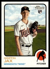 2022 Topps Heritage Griffin Jax Rookie Minnesota Twins #268