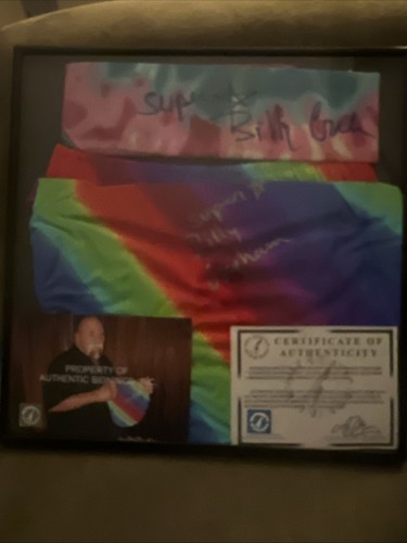 SUPERSTAR BILLY GRAHAM Verstorbenes HANDSIGNIERTES BANDANA / Replica Signed Trunks - Bild 2 von 2