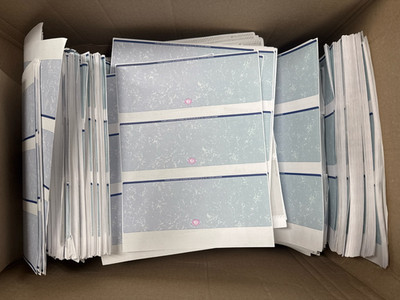 Docugard Premier Prismatic Business Checks, 3 Checks Per Page, 2500 Sheets